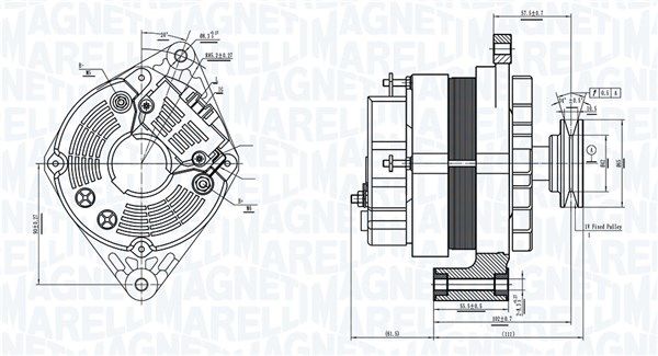 MAGNETI MARELLI Ģenerators 063730375010